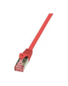 LOGILINK Patchcord Cat.6 S/FTP PIMF PrimeLine 0,5m, czerwony - nr 12