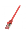 LOGILINK Patchcord Cat.6 S/FTP PIMF PrimeLine 0,5m, czerwony - nr 1