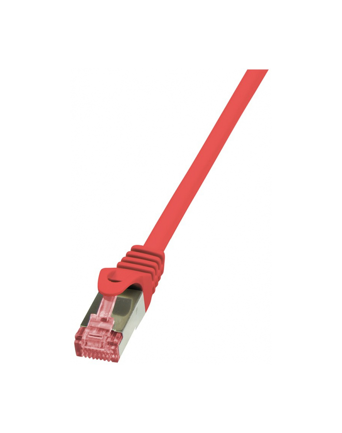 LOGILINK Patchcord Cat.6 S/FTP PIMF PrimeLine 0,5m, czerwony główny