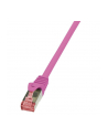 LOGILINK Patchcord Cat.6 S/FTP PIMF PrimeLine 0,5m, różowy - nr 1