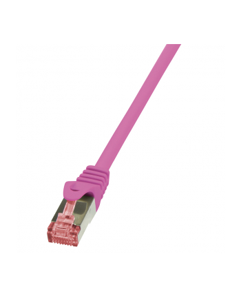 LOGILINK Patchcord Cat.6 S/FTP PIMF PrimeLine 0,5m, różowy