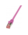 LOGILINK Patchcord Cat.6 S/FTP PIMF PrimeLine 3m, różowy - nr 3