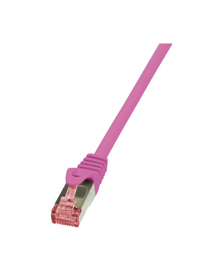 LOGILINK Patchcord Cat.6 S/FTP PIMF PrimeLine 3m, różowy główny