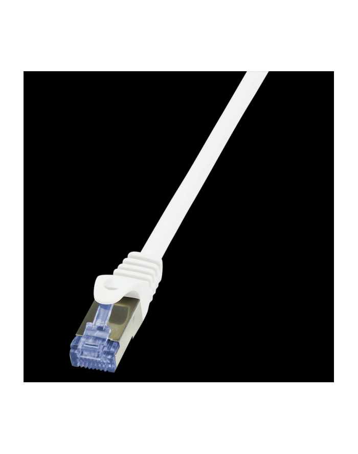 LOGILINK Patchcord Cat.6A 10G S/FTP PIMF PrimeLine 0,5m biały główny