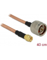 Delock Kabel antenowy N Plug > SMA Plug RG-142 400 mm low loss - nr 12
