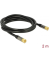 Delock Przewód antenowy wtyk F > wtyk F RG-6/U 2m czarny - nr 10