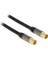Delock Przewód antenowy IEC Plug > IEC Jack RG-6/U 1m black - nr 7