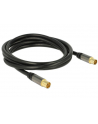 Delock Przewód antenowy IEC Plug > IEC Jack RG-6/U 2m black - nr 1