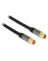 Delock Przewód antenowy IEC Plug > IEC Jack RG-6/U 2m black - nr 2