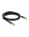 Delock Przewód antenowy IEC Plug > IEC Jack RG-6/U 2m black - nr 3