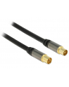 Delock Przewód antenowy IEC Plug > IEC Jack RG-6/U 2m black - nr 6