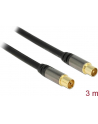 Delock Przewód antenowy IEC Plug > IEC Jack RG-6/U 3m black - nr 14