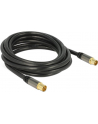 Delock Przewód antenowy IEC Plug > IEC Jack RG-6/U 3m black - nr 6