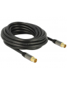 Delock Przewód antenowy IEC Plug > IEC Jack RG-6/U 5m black - nr 2