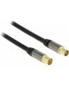 Delock Przewód antenowy IEC Plug > IEC Jack RG-6/U 5m black - nr 6