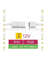 Whitenergy Złączka do taśm LED Whitenerg ,RGB, dwustronna  2x 4 pin żeński (2szt) - nr 11