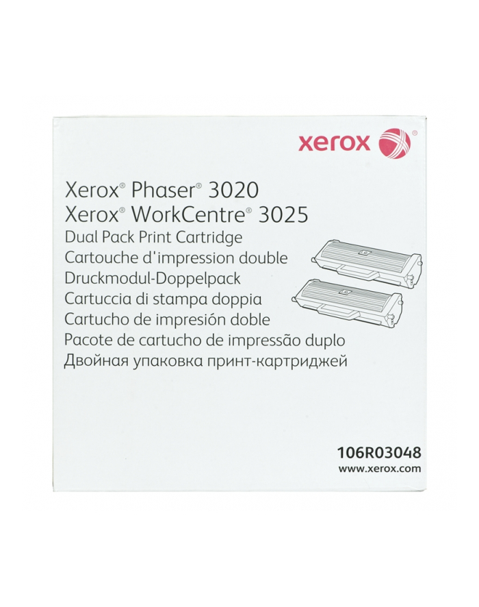 XEROX Toner Czarny 106R03048=Phaser 3020  WorkCentre 3025  2x1500 str. główny