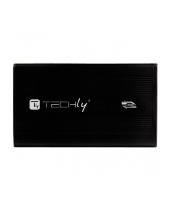 Techly Obudowa USB 3.0 na dysk HDD/SSD, SATA 2.5'', aluminiowa, czarna