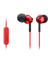 Sony MDR-EX110APW Słuchawki douszne zamknięte  czerwone AP (z mikrofonem) - nr 11