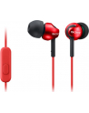Sony MDR-EX110APW Słuchawki douszne zamknięte  czerwone AP (z mikrofonem) - nr 14