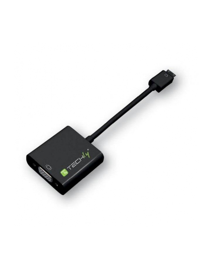 Techly Konwerter mini HDMI (C) męski na VGA żeński główny