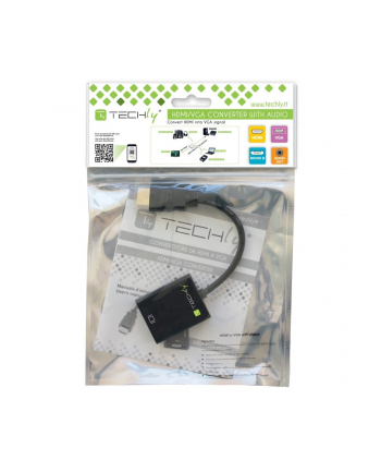 Techly Konwerter HDMI męski na VGA żeński z audio oraz micro-USB nr 1