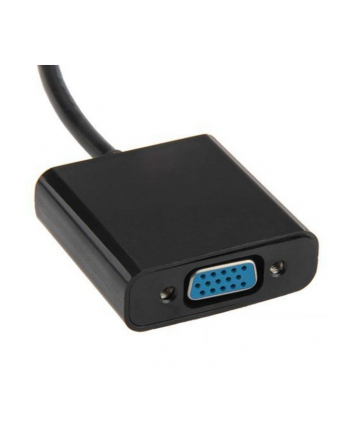 Techly Konwerter HDMI męski na VGA żeński z audio oraz micro-USB