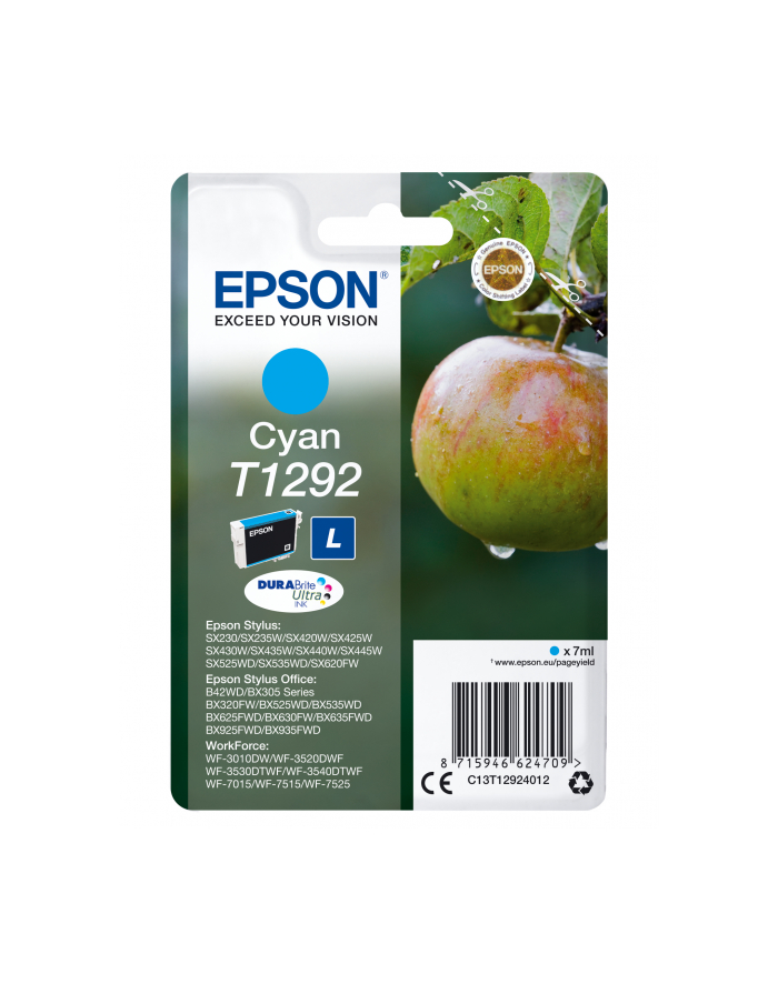 EPSON Tusz Czerwony T1803=C13T18034010  180 str.  3.3 ml główny