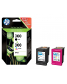 Hewlett-Packard HP Tusz HP300+HP300=CN637EE  Zestaw Bk+Kolor  CC640EE+CC643EE - nr 9