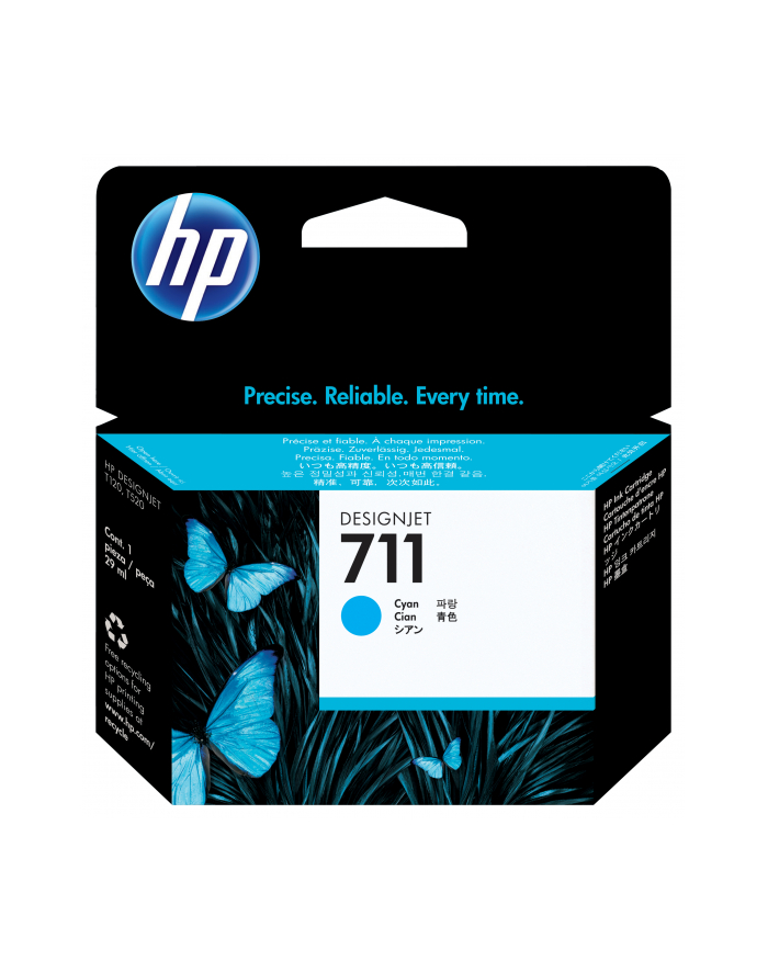 Hewlett-Packard HP Tusz Niebieski HP711=CZ130A  29 ml główny