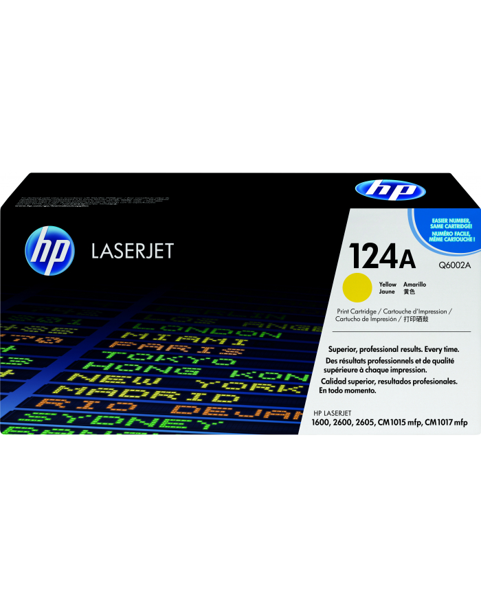 Hewlett-Packard HP Toner Żółty HP124A=Q6002A  2000 str. główny