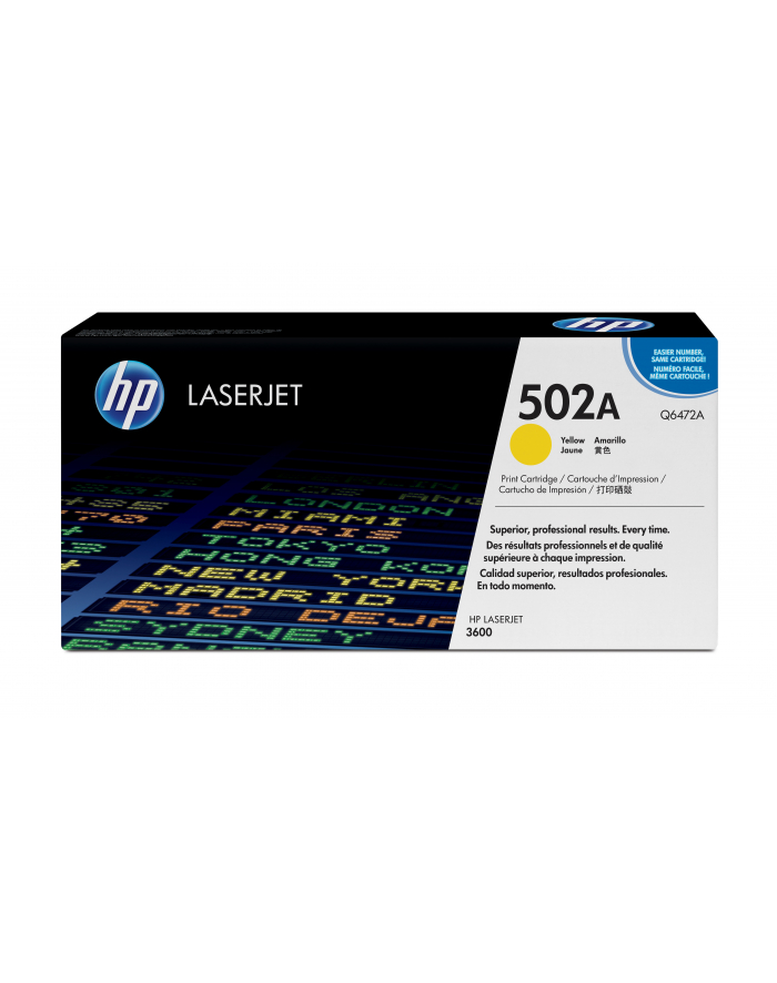 Hewlett-Packard HP Toner Żółty HP502A=Q6472A  4000 str. główny