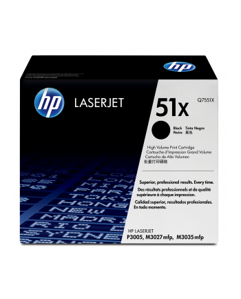 Hewlett-Packard HP Toner Czarny HP51X=Q7551X  13000 str.