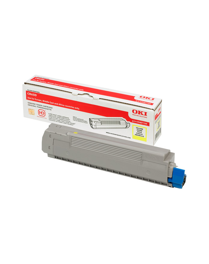 OKI Toner Żółty C8600-TYtypC=43487709=C8600  C8800  6000 str. główny