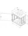 Triton 19  Szafa wisząca jednosekcyjna RUA-09-AS5-CAX-A1 (9U  500mm głębokość  przeszklone drzwi  kolor jasnoszary RAL7035  demontowalne panele  boczne  certyfikat IP30  ładowność 30 kg) - nr 21