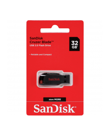 Sandisk Flashdrive CRUZER BLADE 32GB USB 2.0 Czarno-czerwony