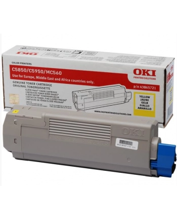 OKI Toner Żółty C5850/5950=43865721=C5850 C5950 MC560 6000 str.