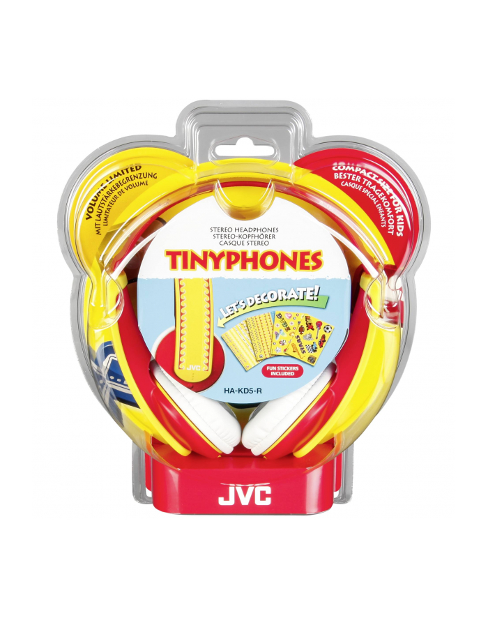 JVC Słuchawki HA-KD5 red główny