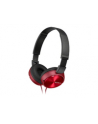 Sony Słuchawki handsfree, mikrofon MDR-ZX310AP Red - nr 2