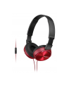 Sony Słuchawki handsfree, mikrofon MDR-ZX310AP Red - nr 3