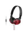 Sony Słuchawki handsfree, mikrofon MDR-ZX310AP Red - nr 5