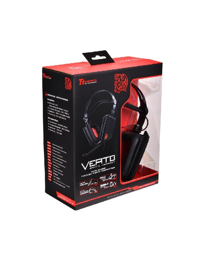 Thermaltake Tt eSports Słuchawki dla graczy - Verto Neodymium Magnet Black główny