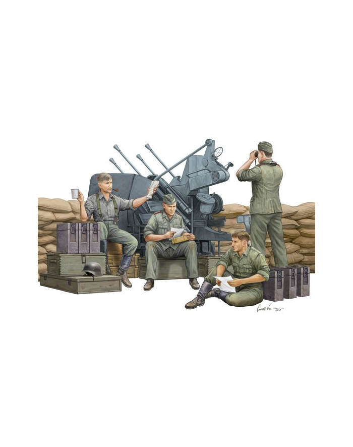 TRUMPETER German Anti Aircraft Gun Crew główny
