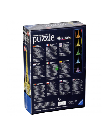 RAVEN. 216 EL. 3D Wieża Eiffla nocą