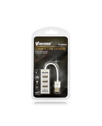 Hub USB 2.0 4 Porty VAKOSS TC-234UX