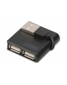 Hub USB 2.0 4-portowy, pasywny, czarny, DIGITUS - nr 47