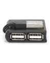 Hub USB 2.0 4-portowy, pasywny, czarny, DIGITUS - nr 55