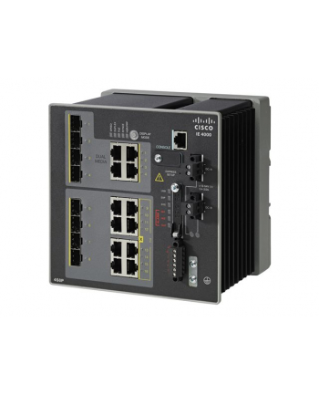 Cisco IE 4000 Switch 4 x combo 1G uplink, 4 x 1G PoE, 4 x 1G Combo, LAN Base