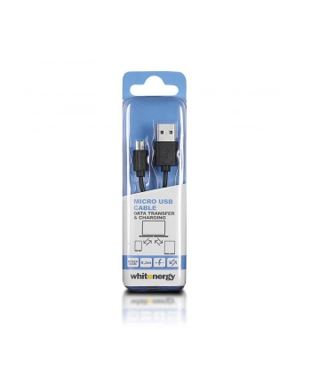 Whitenergy Kabel do przesyłu danych, wtyczka USB 2.0 na micro USB