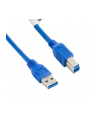 4World Kabel USB 3.0 AM-BM 1.0m| niebieski - nr 1